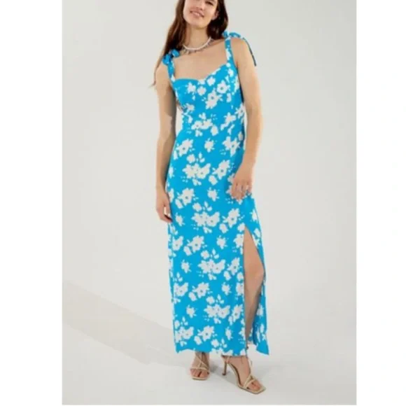 Dresses | Glamorous Floral Side Slit Maxi Dress | Poshmark